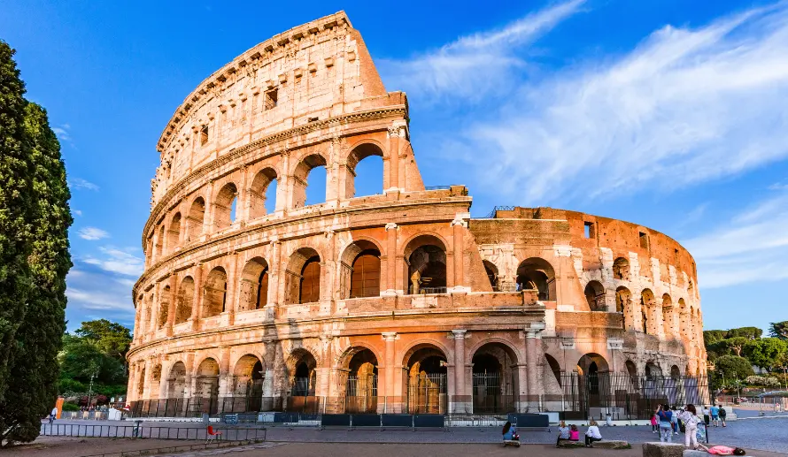 Colosseum in Italy.