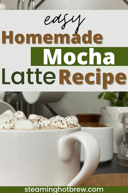 Easy mocha latte recipe at home.