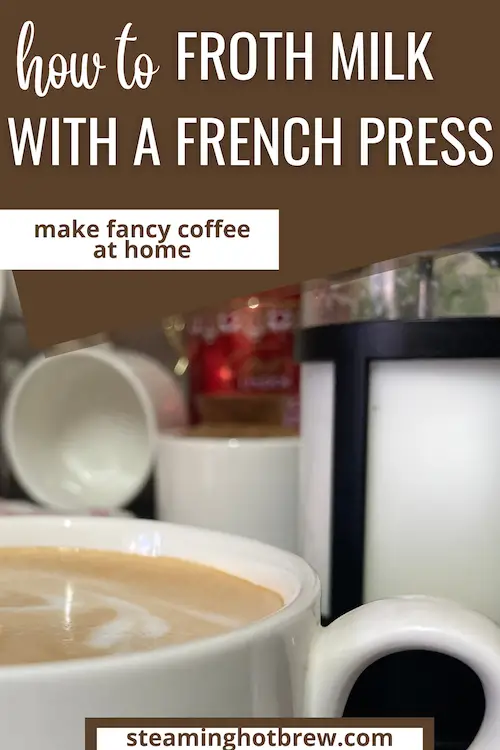 How to froth milk with a French press.