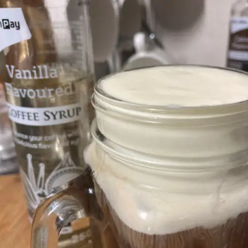 vanilla sweet cream cold foam iced coffee
